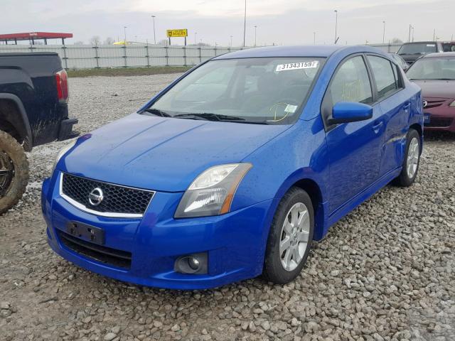 3N1AB6AP6BL692545 - 2011 NISSAN SENTRA 2.0 BLUE photo 2