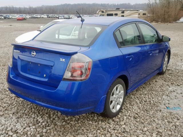 3N1AB6AP6BL692545 - 2011 NISSAN SENTRA 2.0 BLUE photo 4