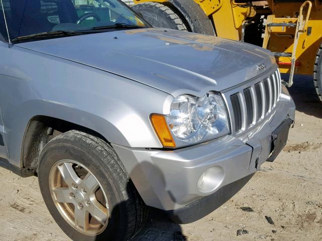 1J8GR48K85C668287 - 2005 JEEP GRAND CHER SILVER photo 9