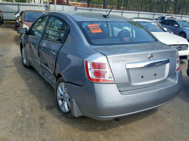 3N1AB6AP4AL678903 - 2010 NISSAN SENTRA 2.0 GRAY photo 3