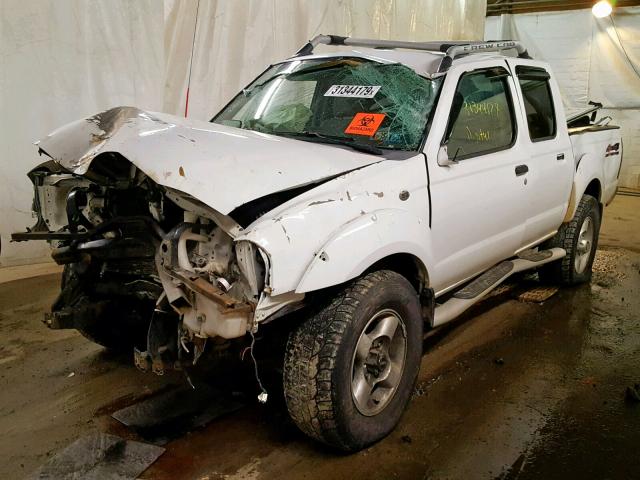 1N6ED27Y41C354490 - 2001 NISSAN FRONTIER C WHITE photo 2