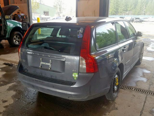 YV1390MW3A2569538 - 2010 VOLVO V50 2.4I GRAY photo 4