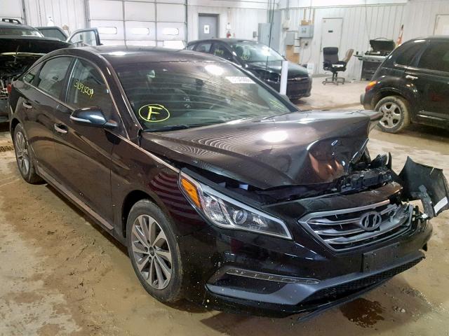 5NPE34AF8HH467592 - 2017 HYUNDAI SONATA SPO BLACK photo 1