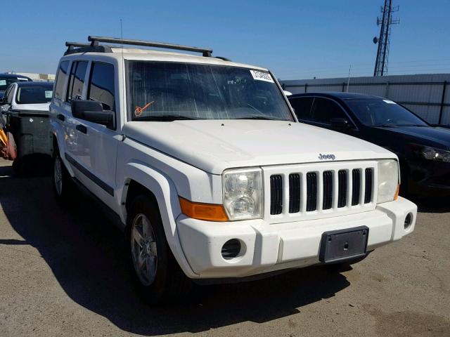 1J8HH48K06C349250 - 2006 JEEP COMMANDER WHITE photo 1