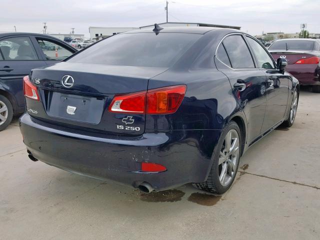 JTHBK262592093086 - 2009 LEXUS IS 250 BLUE photo 4