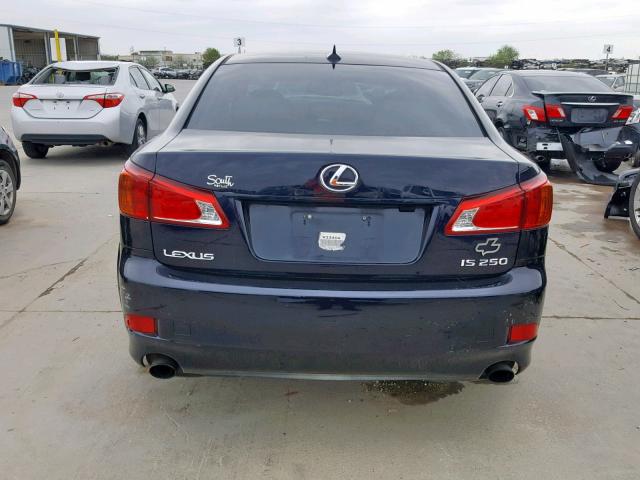 JTHBK262592093086 - 2009 LEXUS IS 250 BLUE photo 9