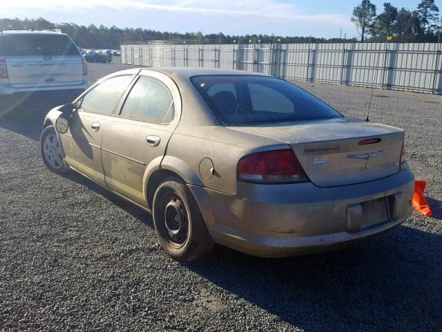 1C3EL46X54N187385 - 2004 CHRYSLER SEBRING LX GOLD photo 3