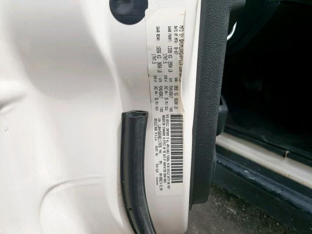 1J8HH58208C117076 - 2008 JEEP COMMANDER WHITE photo 10