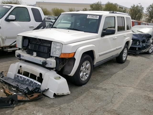 1J8HH58208C117076 - 2008 JEEP COMMANDER WHITE photo 2