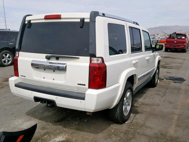 1J8HH58208C117076 - 2008 JEEP COMMANDER WHITE photo 4