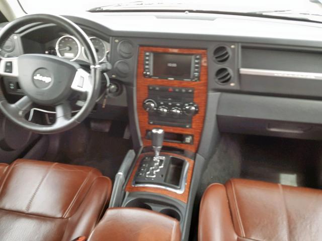 1J8HH58208C117076 - 2008 JEEP COMMANDER WHITE photo 9