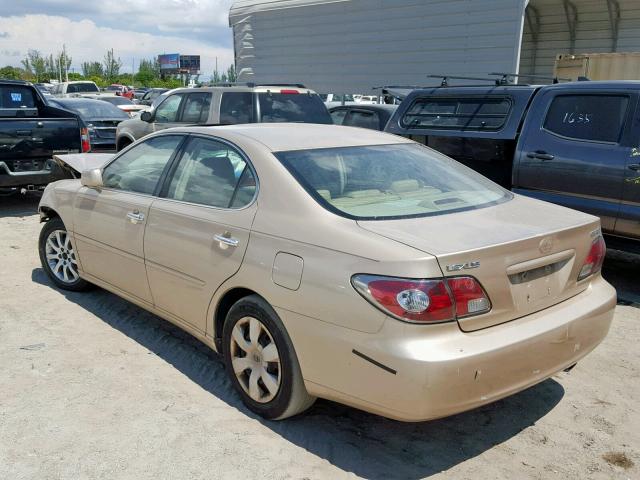 JTHBF30GX25026129 - 2002 LEXUS ES 300 TAN photo 3