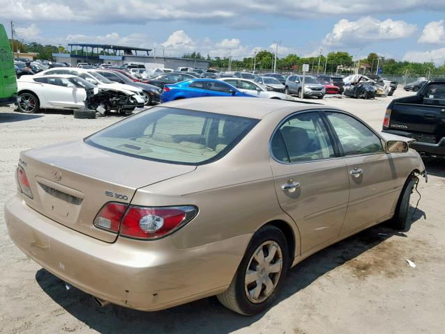 JTHBF30GX25026129 - 2002 LEXUS ES 300 TAN photo 4