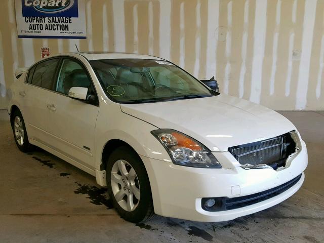 1N4CL21E29C186815 - 2009 NISSAN ALTIMA HYB WHITE photo 1