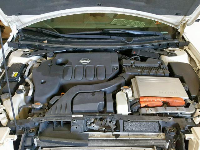 1N4CL21E29C186815 - 2009 NISSAN ALTIMA HYB WHITE photo 7