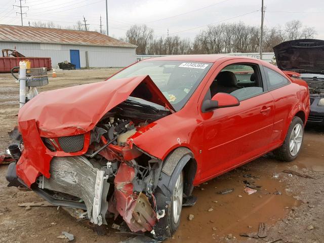 1G2AL15F477396776 - 2007 PONTIAC G5 RED photo 2