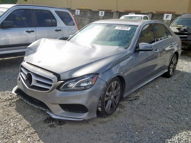 WDDHF5KB8EA903579 - 2014 MERCEDES-BENZ E 350 SILVER photo 2