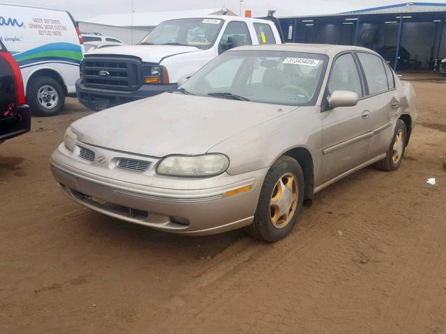 1G3NG52M9X6328488 - 1999 OLDSMOBILE CUTLASS GL TAN photo 2