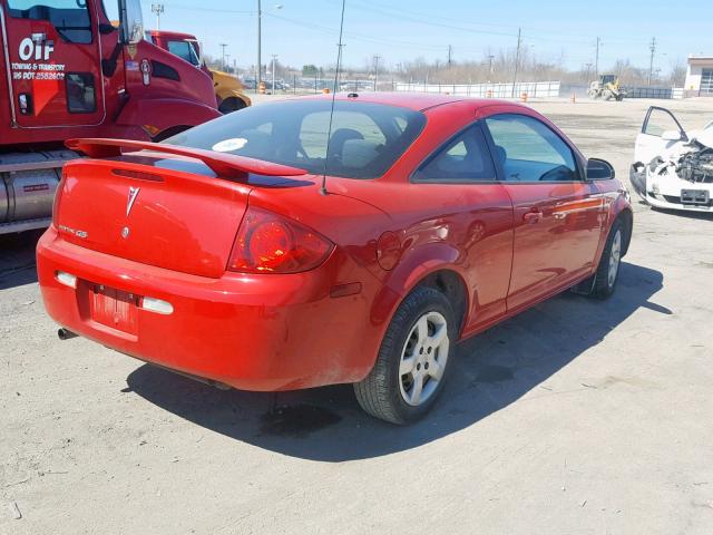 1G2AS18H597263267 - 2009 PONTIAC G5 RED photo 4