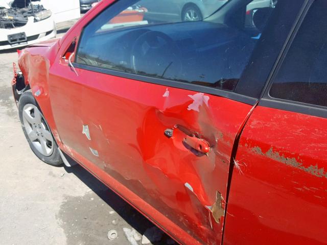 1G2AS18H597263267 - 2009 PONTIAC G5 RED photo 9