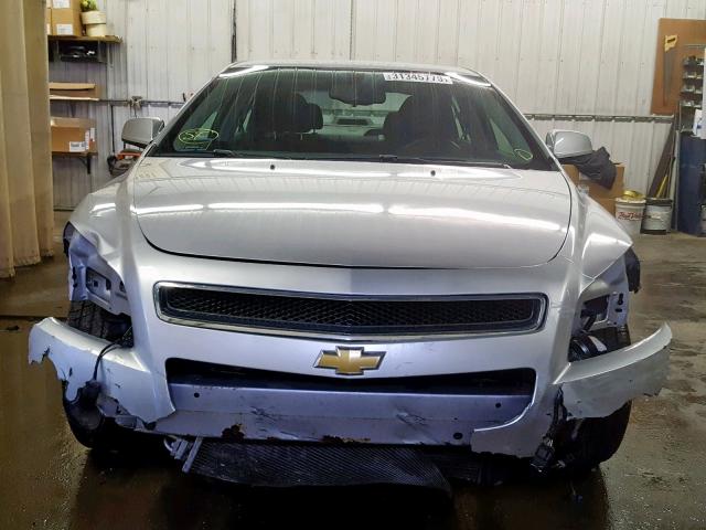 1G1ZC5EU0CF272114 - 2012 CHEVROLET MALIBU 1LT SILVER photo 9