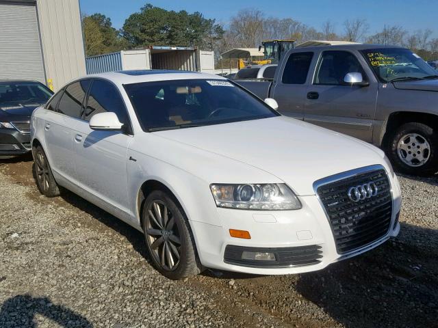 WAUKGAFB9AN024284 - 2010 AUDI A6 PRESTIG WHITE photo 1