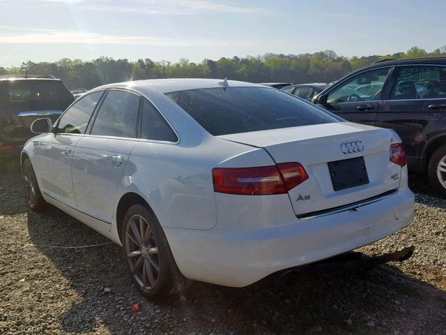 WAUKGAFB9AN024284 - 2010 AUDI A6 PRESTIG WHITE photo 3