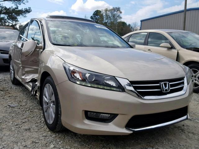 1HGCR3F8XEA022950 - 2014 HONDA ACCORD EXL TAN photo 1