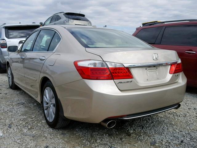 1HGCR3F8XEA022950 - 2014 HONDA ACCORD EXL TAN photo 3