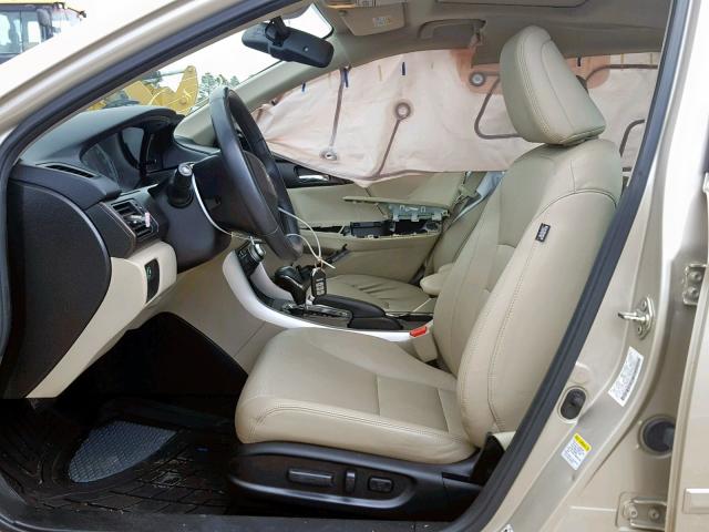 1HGCR3F8XEA022950 - 2014 HONDA ACCORD EXL TAN photo 5