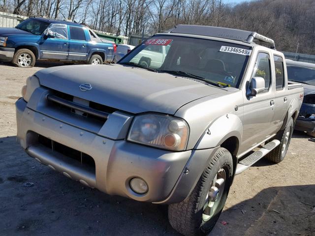 1N6ED27Y71C336968 - 2001 NISSAN FRONTIER C SILVER photo 2