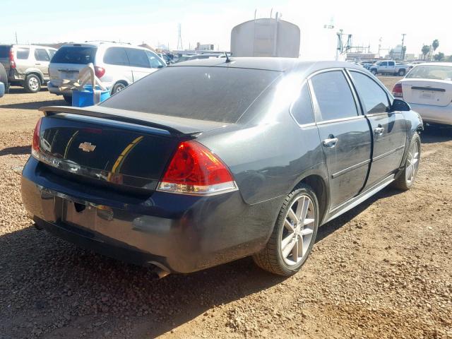 2G1WC5E39D1248025 - 2013 CHEVROLET IMPALA LTZ BLACK photo 4