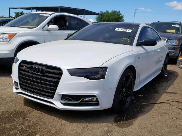 WAUCGAFR0DA040466 - 2013 AUDI S5 PREMIUM WHITE photo 2