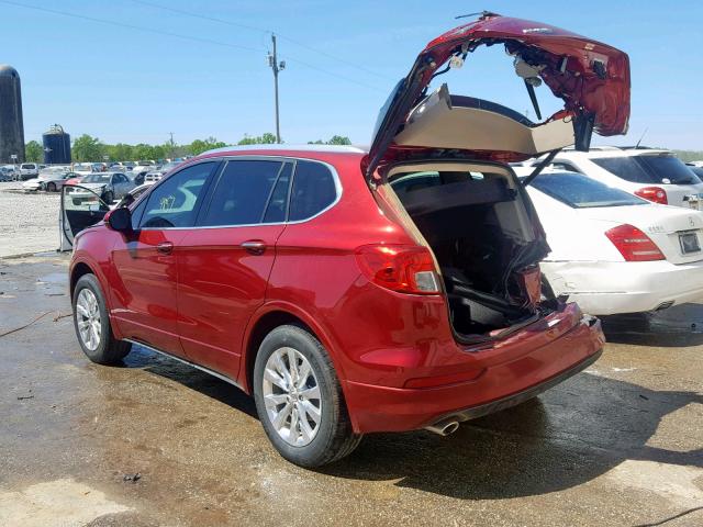 LRBFXBSA0HD191638 - 2017 BUICK ENVISION E BURGUNDY photo 3