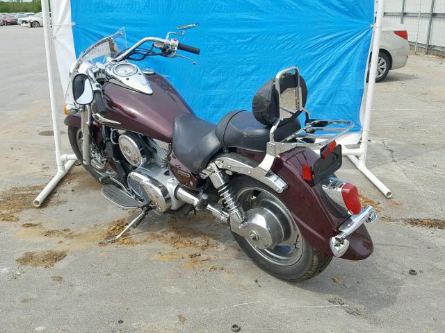 JKBVNKA184A009285 - 2004 KAWASAKI VN1600 A1 BURGUNDY photo 3