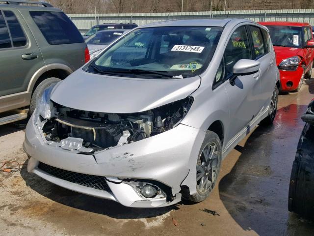 3N1CE2CP6FL406642 - 2015 NISSAN VERSA NOTE SILVER photo 2