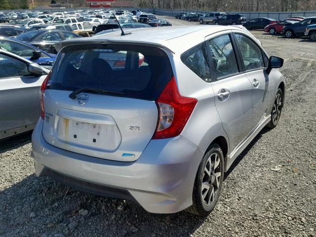 3N1CE2CP6FL406642 - 2015 NISSAN VERSA NOTE SILVER photo 4