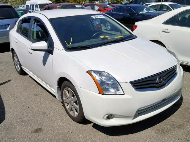 3N1AB6AP2CL605807 - 2012 NISSAN SENTRA 2.0 WHITE photo 1