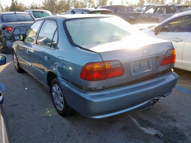 2HGEJ6616YH502834 - 2000 HONDA CIVIC BASE BLUE photo 3