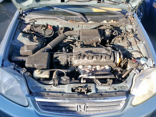 2HGEJ6616YH502834 - 2000 HONDA CIVIC BASE BLUE photo 7