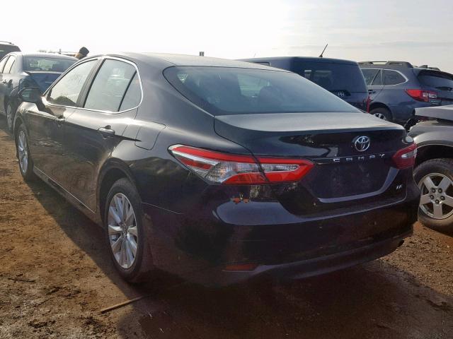 4T1B11HK5JU644164 - 2018 TOYOTA CAMRY L BLACK photo 3