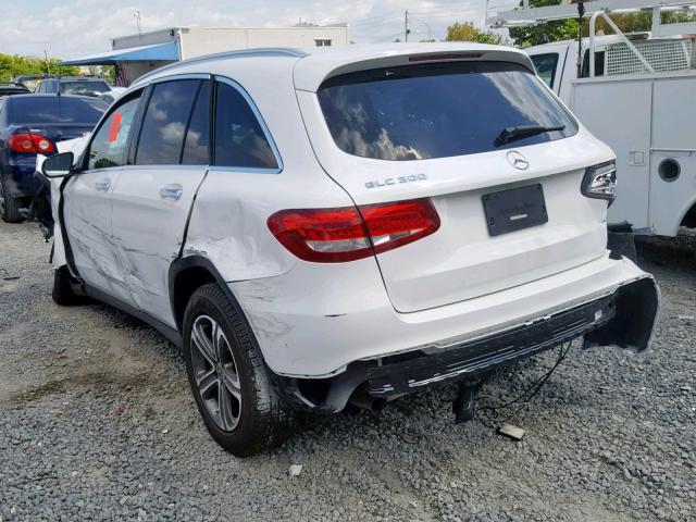 WDC0G4JB7HF252060 - 2017 MERCEDES-BENZ GLC 300 WHITE photo 3