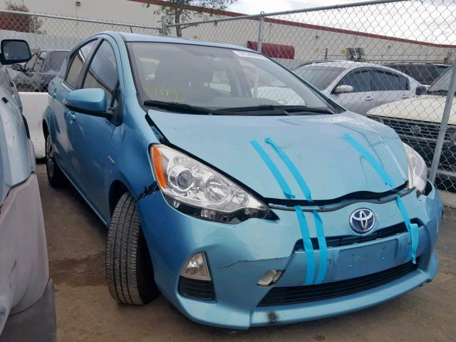 JTDKDTB39D1048960 - 2013 TOYOTA PRIUS C BLUE photo 1