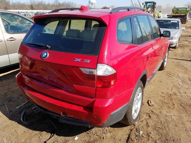 WBXPC93448WE78865 - 2008 BMW X3 3.0SI  photo 4