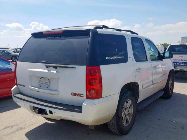 1GKFC13J67R153021 - 2007 GMC YUKON WHITE photo 4