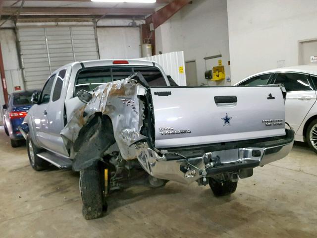 5TETU62N18Z477562 - 2008 TOYOTA TACOMA PRE SILVER photo 3