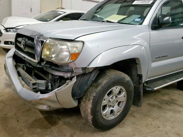 5TETU62N18Z477562 - 2008 TOYOTA TACOMA PRE SILVER photo 9