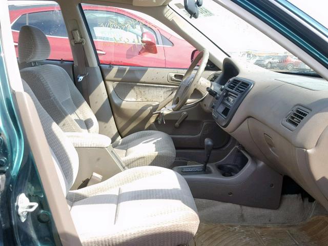 2HGEJ6619XH579888 - 1999 HONDA CIVIC BASE GREEN photo 5