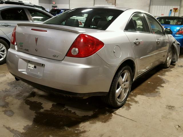 1G2ZH58N374167053 - 2007 PONTIAC G6 GT SILVER photo 4