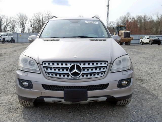 4JGBB22E07A182791 - 2007 MERCEDES-BENZ ML 320 CDI SILVER photo 9